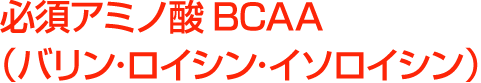 必須アミノ酸BCAAバリン･ロイシン･イソロイシン）